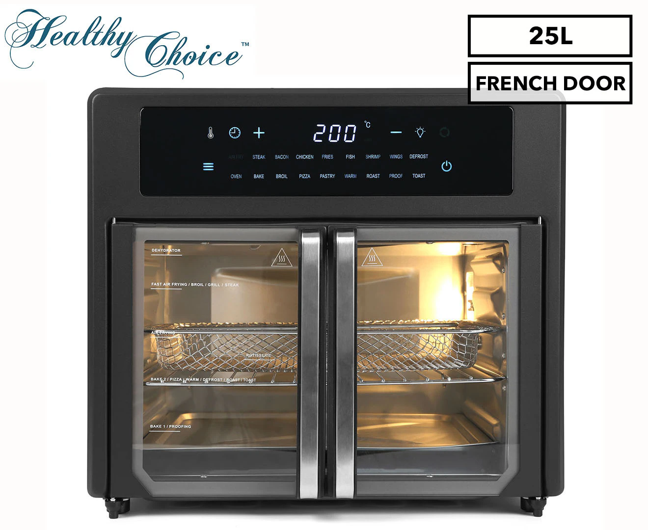 Healthy Choice 25L Digital Air Fryer Convection Oven