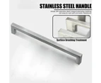 Brushed Stainless Steel Kitchen Cabinet Cupboard Door Handle - 236mm/224mm