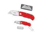 Stanley Blades Utility Folding Aluminium Craft Knife - 2pc