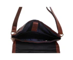 Pierre Cardin Rustic Leather Laptop Bag Unisex Messenger bag - Brown