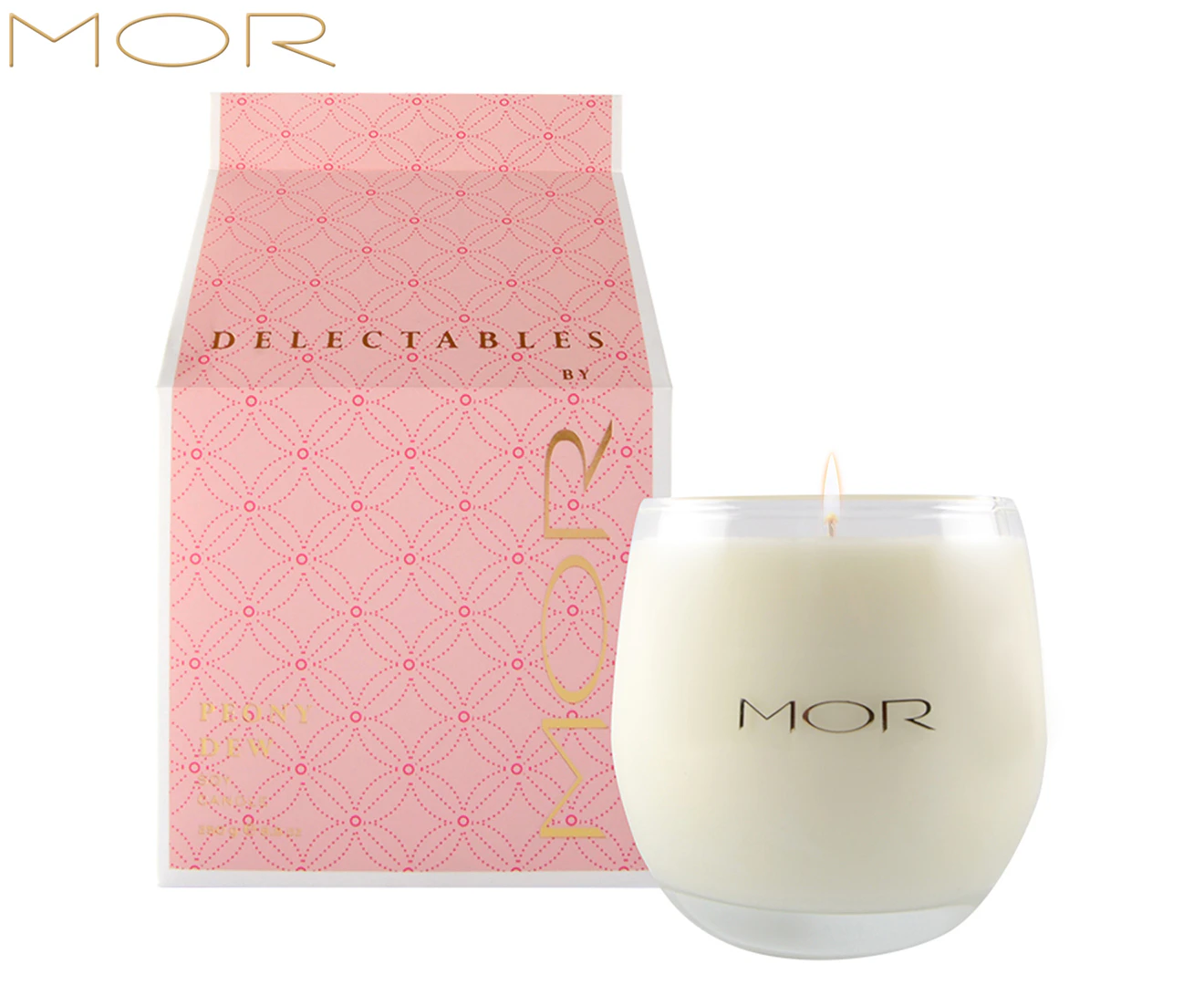 MOR Delectables Peony Dew Scented Soy Candle 250g