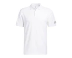 adidas Go-To No-Show Polo Shirt - White/White -  Mens