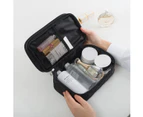 Portable Makeup Bag Double Layer Cosmetic Toiletry Brush Bag for Women