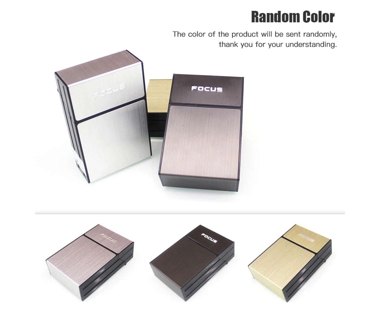 20 Loaded Plastic Cigarette Case Dispenser Pocket Tobacco Storage Box Holder-Random Color