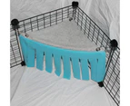 Hammock Tent for Small Animal Hamster Cage Accessories Nest Bed for Guinea Pig, Chinchilla, Hedgehog, Rat, Squirrel, Ferret, Dwarf Rabbit (Blue)