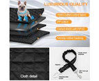 Dog Car Seat Covers, 100% Waterproof Pet Seat Cover，Scratch Proof, Heavy Duty and Nonslip Pet Bench Seat Cover,Capable for Cars, Trucks & SUVs