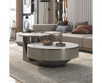 Berkley Nesting Coffee Table Set/Glossy Ceramic top/ Modern - Grey