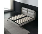 TEMREN Luxurious Leather Bed Frame Queen/ King/ Carbon Steel Legs