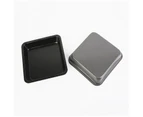 4Pcs Baking Tray Square Non-stick Carbon Steel Fashion Bakeware Bread Cake Tray for Home-Black