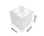 50Pcs Square Transparent Mooncake Biscuit Packing Boxes Storage Case Container-C