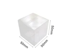 50Pcs Square Transparent Mooncake Biscuit Packing Boxes Storage Case Container-D