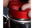 58mm Stainless Steel Coffee Powder Grinder Espresso Press Tamper Bean Hammer-Black 2