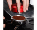 58mm Stainless Steel Coffee Powder Grinder Espresso Press Tamper Bean Hammer-Red 1
