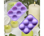 6 Holes Cake Tool Convenient Easy-using DIY Tool Mold Cake Chocolate Mould for Home-Purple