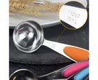 5Pcs/Set Stainless Steel Measuring Cup Spoon with Scale Cake Mold Baking Tool