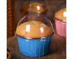 50Pcs Non-stick Oil Proof Muffin Cup Paper Wrapping Edge Cupcake Liner Party Supplies-Blue
