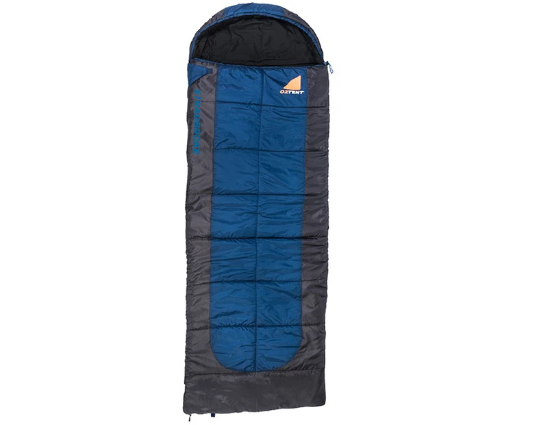 Oztent Stradbroke Standard Hooded Sleeping Bag - Blue