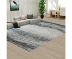 Smokey Grey Floor Area Abstract Rug Modern Large Carpet Bosco Blue #5513