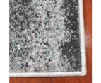 Smokey Grey Floor Area Abstract Rug Modern Large Carpet Bosco Blue #5513