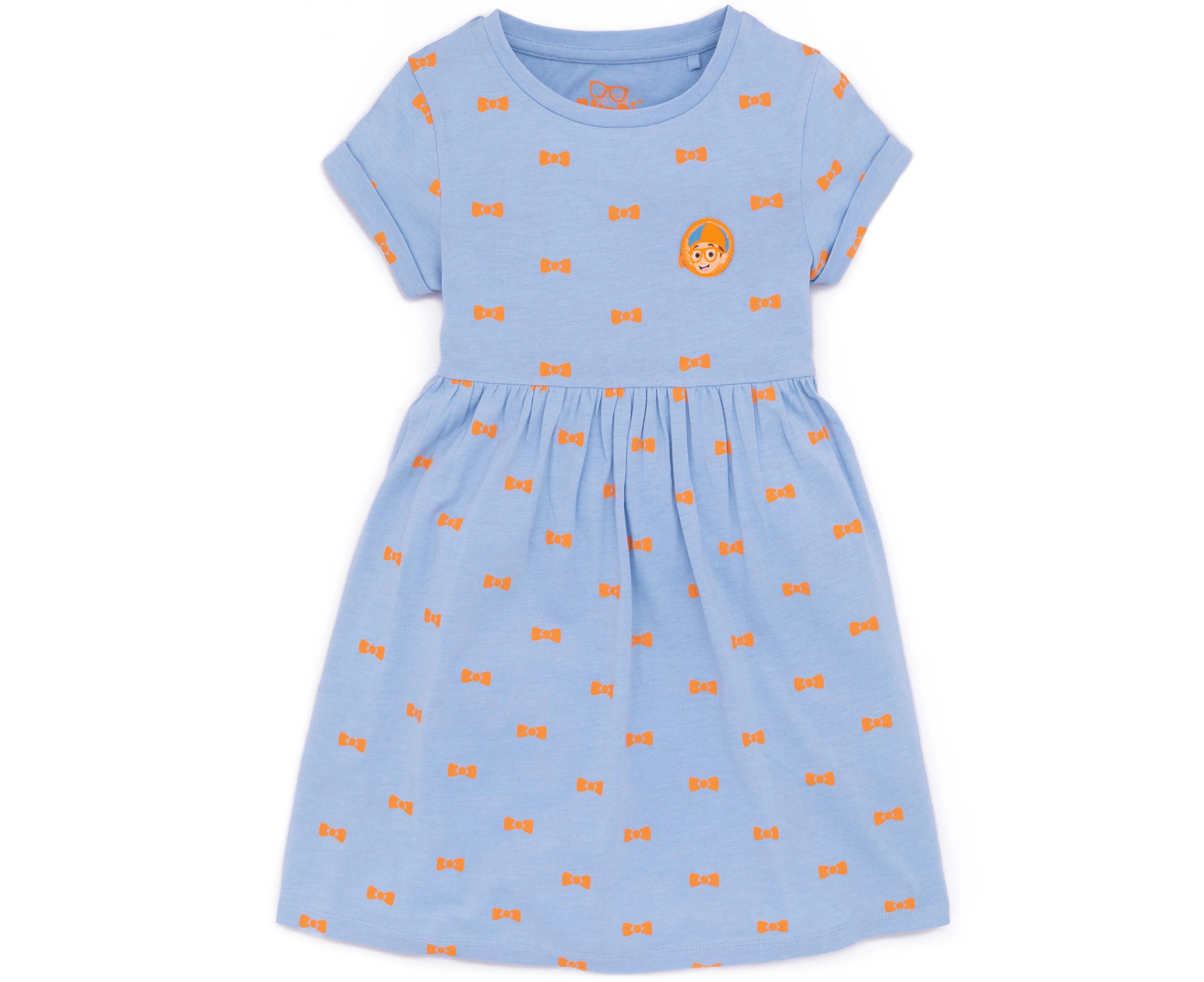 Blippi Skater Dress Girls Kids Toddlers Educational Cartoon Summer Outfit