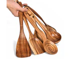 Non-Stick Teakwood Wooden Spatula Spoon Household Kitchen Utensils Kitchenware-6