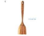 Non-Stick Teakwood Wooden Spatula Spoon Household Kitchen Utensils Kitchenware-6