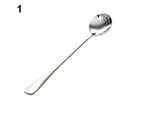 Long Handle Stainless Steel Tea Coffee Spoon Cocktail Ice Cream Soup Spoons Cutlery-1