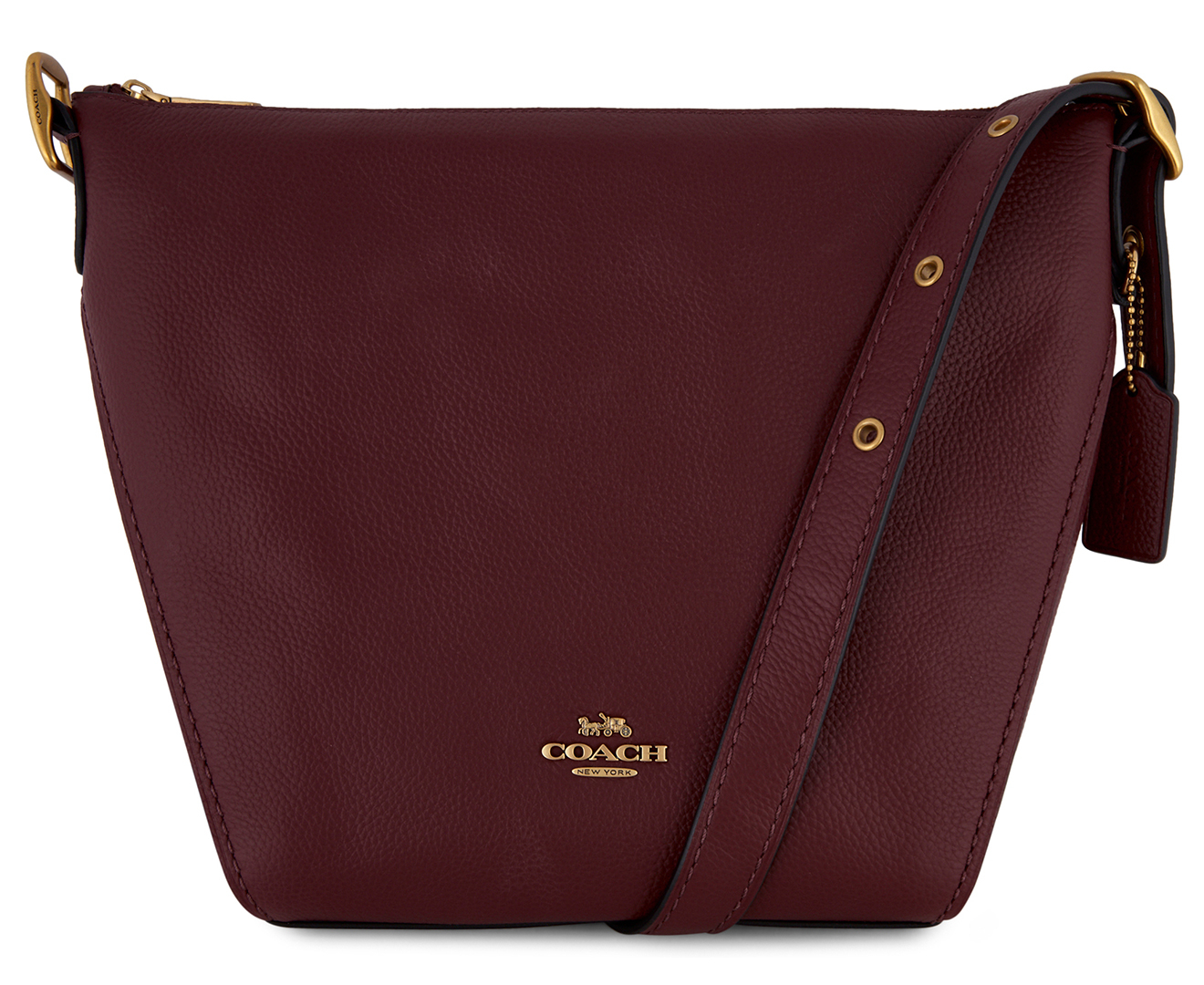 Coach Small Dufflette Crossbody Bag Wine Catch.co.nz