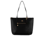 Coach Taylor Leather Tote Bag - Black