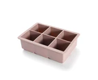 Ice Cube Mold Solid Color Kitchen Gadget Silicone Multi-Grid Ice Cube Tray for Home-Pink - Pink