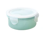 280/380ml Portable Transparent Sealed Lunch Box Food Bento Storage Container-Blue - Blue