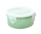 280/380ml Portable Transparent Sealed Lunch Box Food Bento Storage Container-Green - Green