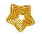 1 Set Creative Cookie Cutter Easy to Demold Plastic Cute Star Shape Biscuit Mold for Cooking