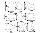 1 Set Animal Pattern Cookie Cutters Anti-rust 430 Stainless Steel Metal Pastry Baking Mould Stencils Kitchen Accessories