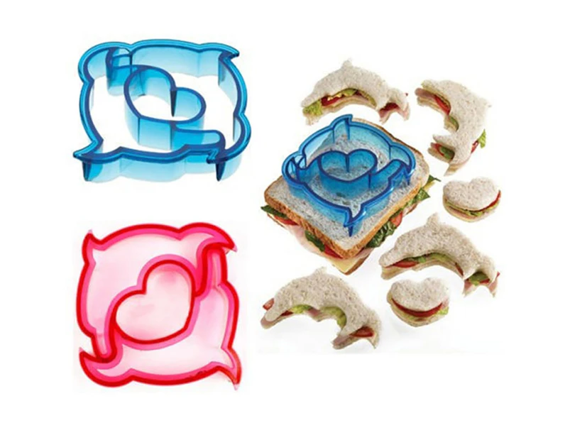 Funny Animal Shaped Lunch Sandwich Toast Cookies Cake Bread Cutter DIY Mold-Dolphin