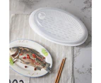 Fish Steamer Non-stick BPA Free PP Microwave Vegetables Steaming Dish for Kitchen