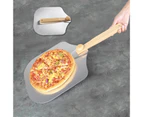 Removable Pizza Cake Turning Shovel Peel Kitchen Supplies with Foldable Handle