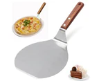 13inch Round Wooden Handle Stainless Steel Cake Pizza Shovel Kitchen Baking Tool
