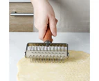 Pizza Needle Roller Non-stick Labor-saving Wood Tasty Bread Pastry Hole Puncher for Baking