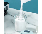 100ml Pressing Design Seasoning Jar Transparent Glass Salt Sugar Seasoning Box Kitchen Tools-Blue