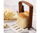 Bread Slicer Effective Easy to Use Plastic Food Grade Materials Anti-slid Base Bread Cutter for Home
