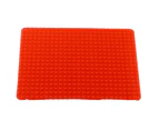 Baking Trays Non-Stick Heat Resistant Silicone Reducing Healthy Large Roasting Mat Kitchen Accessories-Red