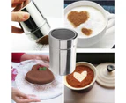 Chocolate Dredger Widely Applied Filtering Mesh Design Stainless Steel Powder Shakers with Lid for Pepper