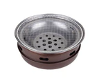 5Pcs/Set Round Disposable BBQ Grill Rack Roast Net Grate Barbecue Baking Pan
