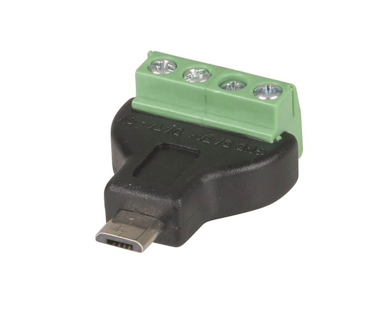 Jaycar USB 2.0 Micro B Plug to 4Way Screw Header Adaptor Www.catch