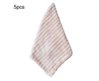Color Random 5Pcs Home Kitchen Anti-grease Microfiber Cleaning Cloth Dish Towel Scouring Pad