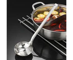 Colander Set Double-Use Removable Stainless Steel Cookware Serving Spoon Cooking Utensil Colander for Kitchen