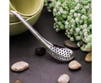 Convenient Colander Soft Hold Stainless Steel Multifunctional Portable Caviar Scoop Spoon for Kitchen