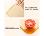 Cutting Board Hangable Non-stick Acrylic Anti-scratch Cutting Board Mat for Kitchen-Yellow - Yellow