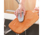 Multifunctional Cleaning Brush Soft Bristles PP Labor-saving Fruit Brush Kitchen Supplies-Grey